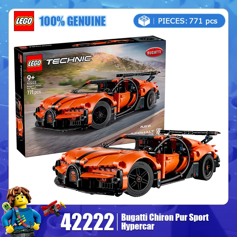 Конструктор LEGO, серия «Механика», 42222, суперкар Bugatti Chiron Pur Sport, развивающая игрушка-головоломка для мальчиков и девочек, подарок
Конструктор LEGO, серия «Механика», 42222, суперкар Bugatti Chiron Pur Sport, развивающая игрушка-головоломка для мальчиков и девочек, подарок