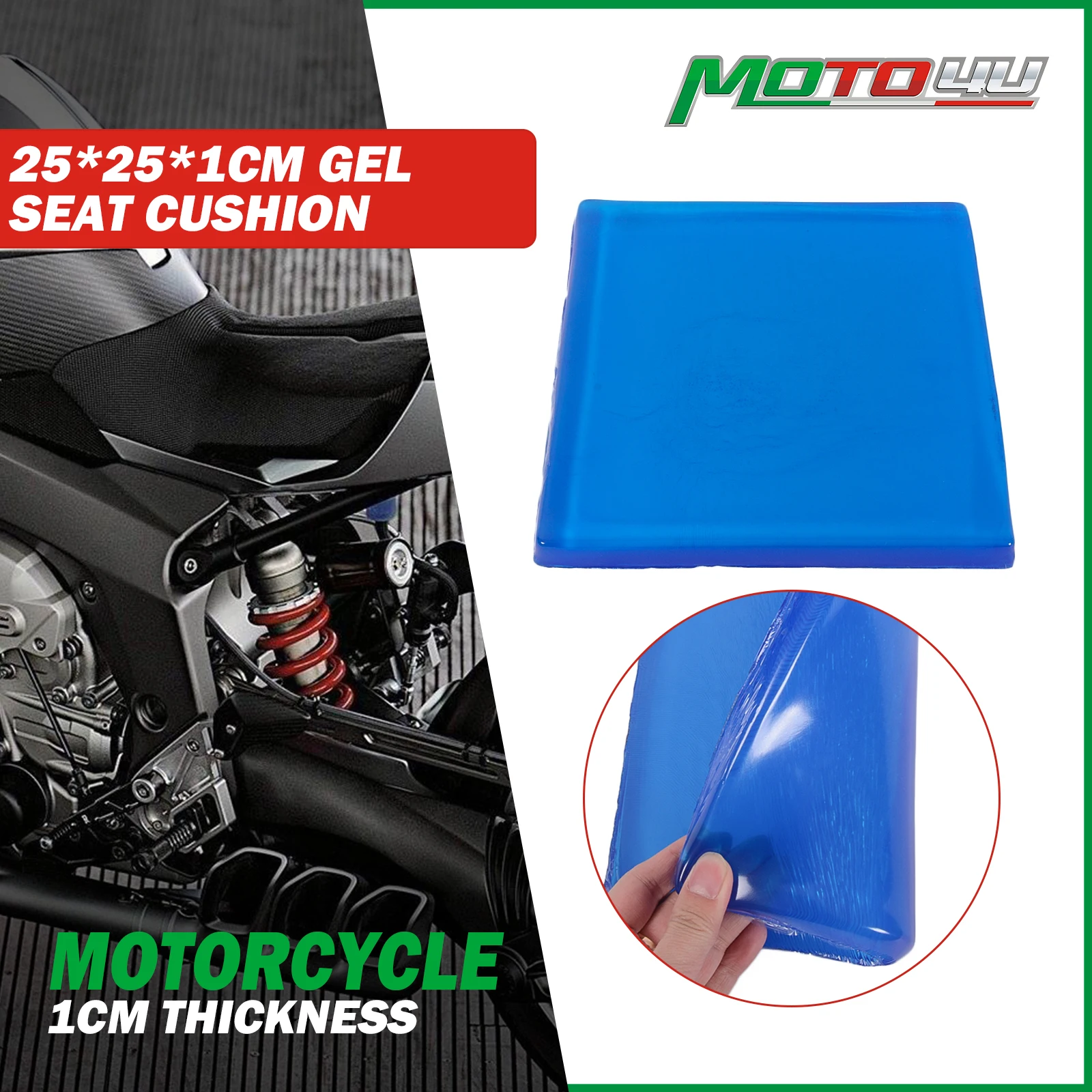 25*25*1CM DIY Motorcycle Seat Gel Pad Shock Absorption Soft Comfortable Cushion Universal Accessories 1pc
25*25*1CM DIY Motorcycle Seat Gel Pad Shock Absorption Soft Comfortable Cushion Universal Accessories 1pc