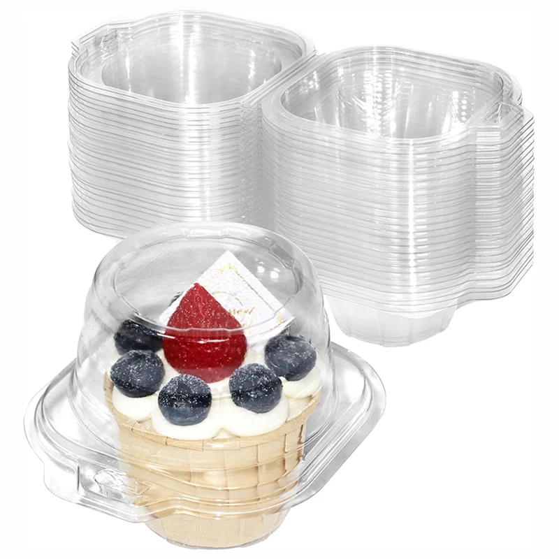 50Pcs Individual Clear Cupcake Containers, Plastic Stackable Cupcake Boxes with Lids, For Muffins, Donuts, Salad, Fruit Storage
50Pcs Individual Clear Cupcake Containers, Plastic Stackable Cupcake Boxes with Lids, For Muffins, Donuts, Salad, Fruit Storage