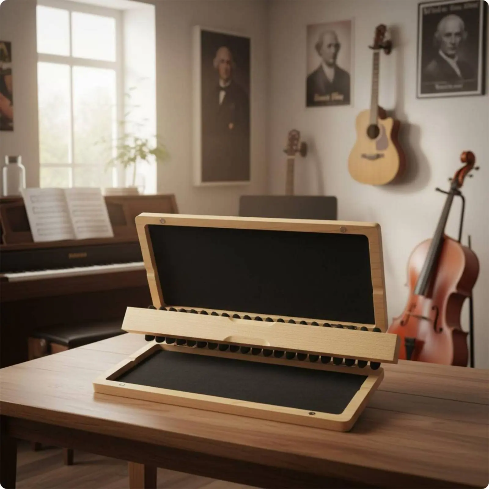 Oboe Mouthpiece Box 40-Slot Oboe Mouthpiece Case Instrument Storage Safeguarding Compact for Musicians, Music Practice
Oboe Mouthpiece Box 40-Slot Oboe Mouthpiece Case Instrument Storage Safeguarding Compact for Musicians, Music Practice