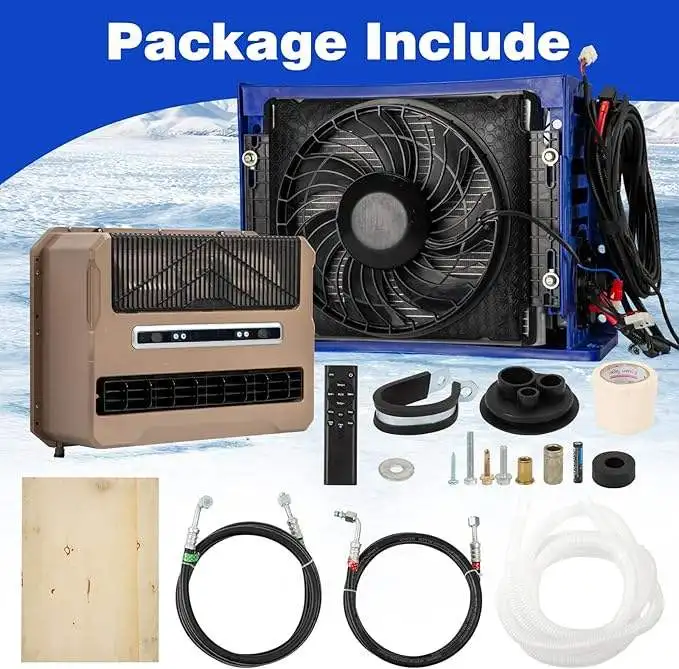 12V Truck air Conditioner Silent DC air Conditioner Unit Suit for Camping Vehicles, Trucks, RVs, Agricultural Vehicles
12V Truck air Conditioner Silent DC air Conditioner Unit Suit for Camping Vehicles, Trucks, RVs, Agricultural Vehicles