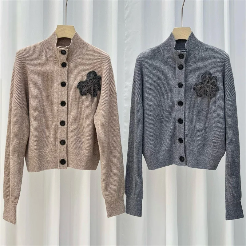 Cardigan for women New winter 2025 single breasted slim fit long sleeved top wool blend women's sweater y2k Women's turtleneck
Cardigan for women New winter 2025 single breasted slim fit long sleeved top wool blend women's sweater y2k Women's turtleneck