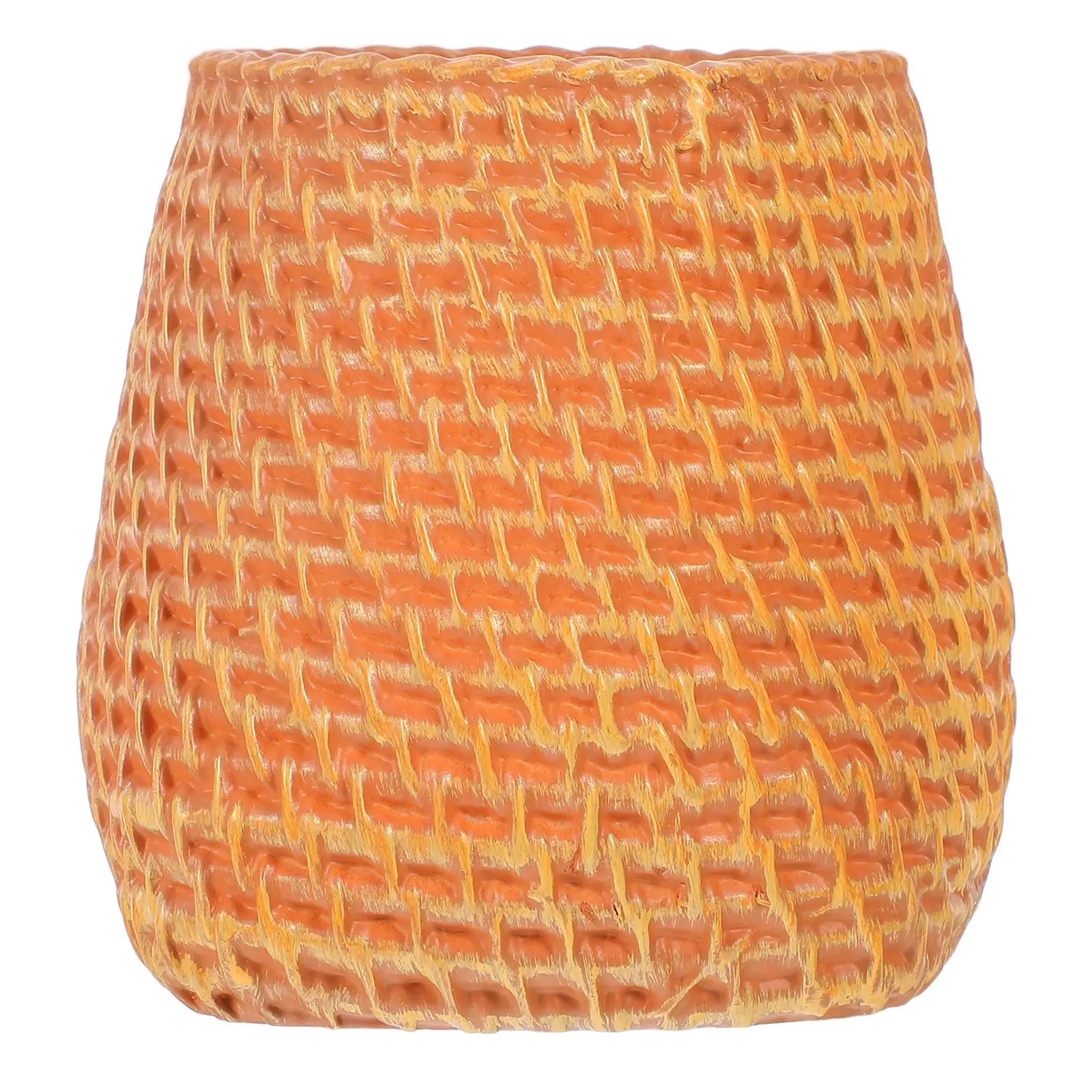 Simulated Rattan Pen Holder Flower Vase Decorative Desktop Storage Basket Multifunctional Vinyl Plastic Moderate Capacity
Simulated Rattan Pen Holder Flower Vase Decorative Desktop Storage Basket Multifunctional Vinyl Plastic Moderate Capacity
