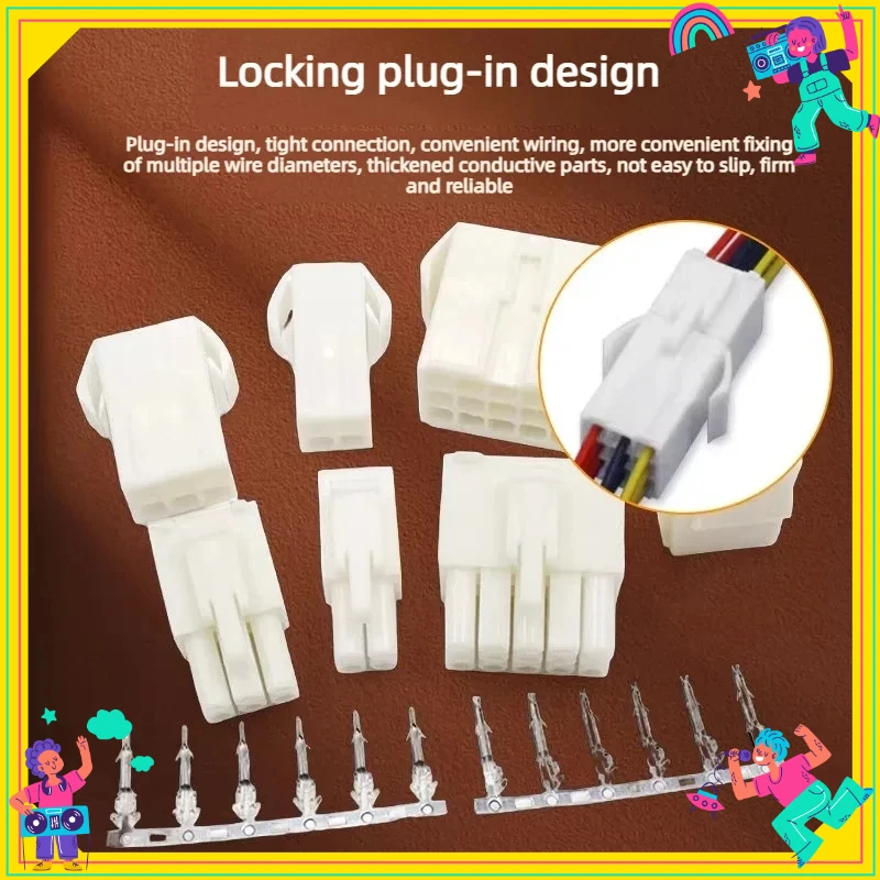 EL-2P/3P/4P/9P-15P 4.5 Pitch Connector Male/Female Mating Locking Terminals with Tab Head for Electronics
EL-2P/3P/4P/9P-15P 4.5 Pitch Connector Male/Female Mating Locking Terminals with Tab Head for Electronics