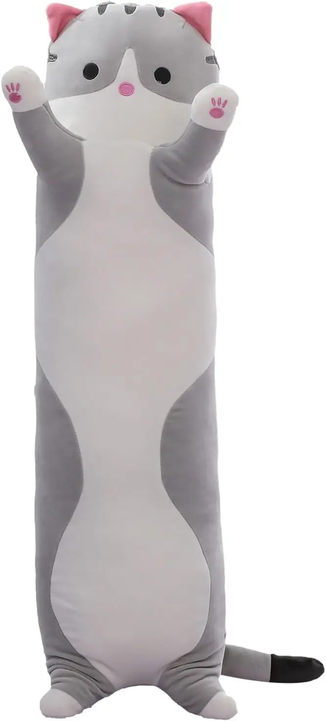 Cute Long Body Cat Plush Pillow - Soft Stuffed Animal Doll, Kawaii Valentine's Gift for Kids & Girls (Gray, 19.7 Inch)
Cute Long Body Cat Plush Pillow - Soft Stuffed Animal Doll, Kawaii Valentine's Gift for Kids & Girls (Gray, 19.7 Inch)
