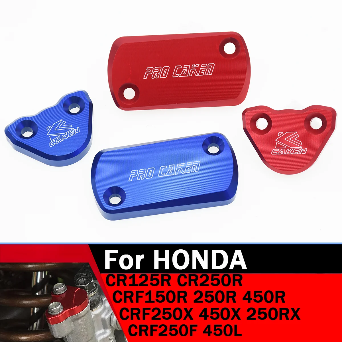 Front Rear Brake Fluid Reservoir Cover For HONDA CRF250R CRF150R CRF250X CRF450X CRF450R CRF 250 450 RX 450L Motorcycle CNC Cap 
Front Rear Brake Fluid Reservoir Cover For HONDA CRF250R CRF150R CRF250X CRF450X CRF450R CRF 250 450 RX 450L Motorcycle CNC Cap
