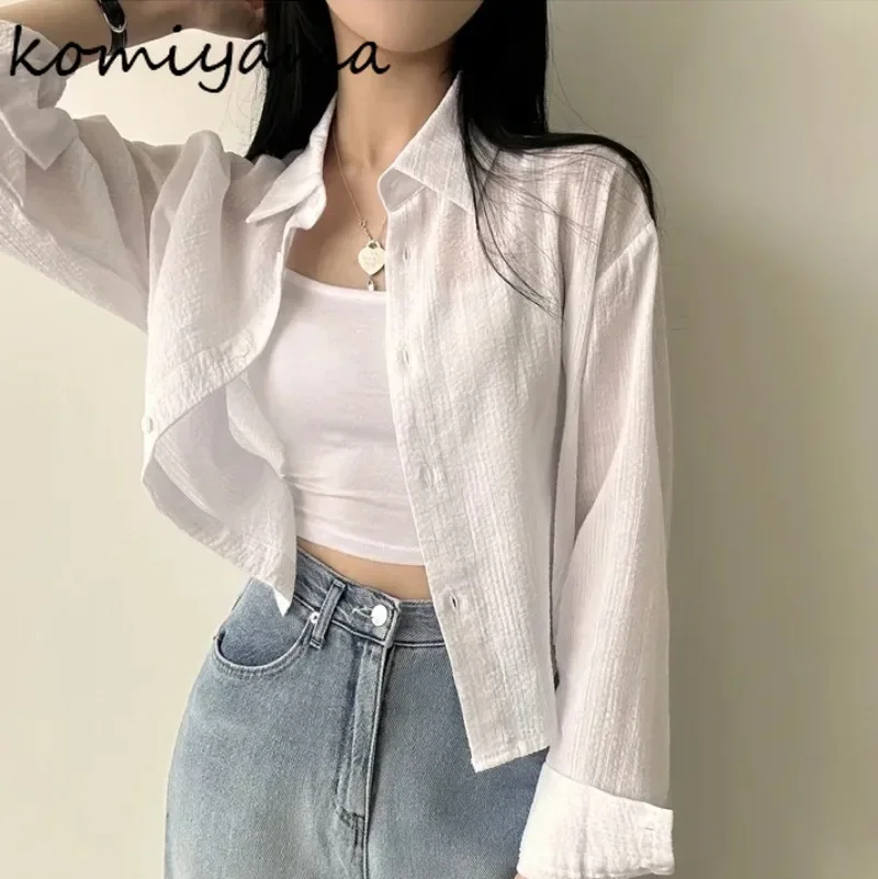Sun Protection Shirts & Blouses Korean Chic 2025 Woman Blusas Long Sleeve Camisas Single Breasted Ropa Mujer Autumn Tops
Sun Protection Shirts & Blouses Korean Chic 2025 Woman Blusas Long Sleeve Camisas Single Breasted Ropa Mujer Autumn Tops