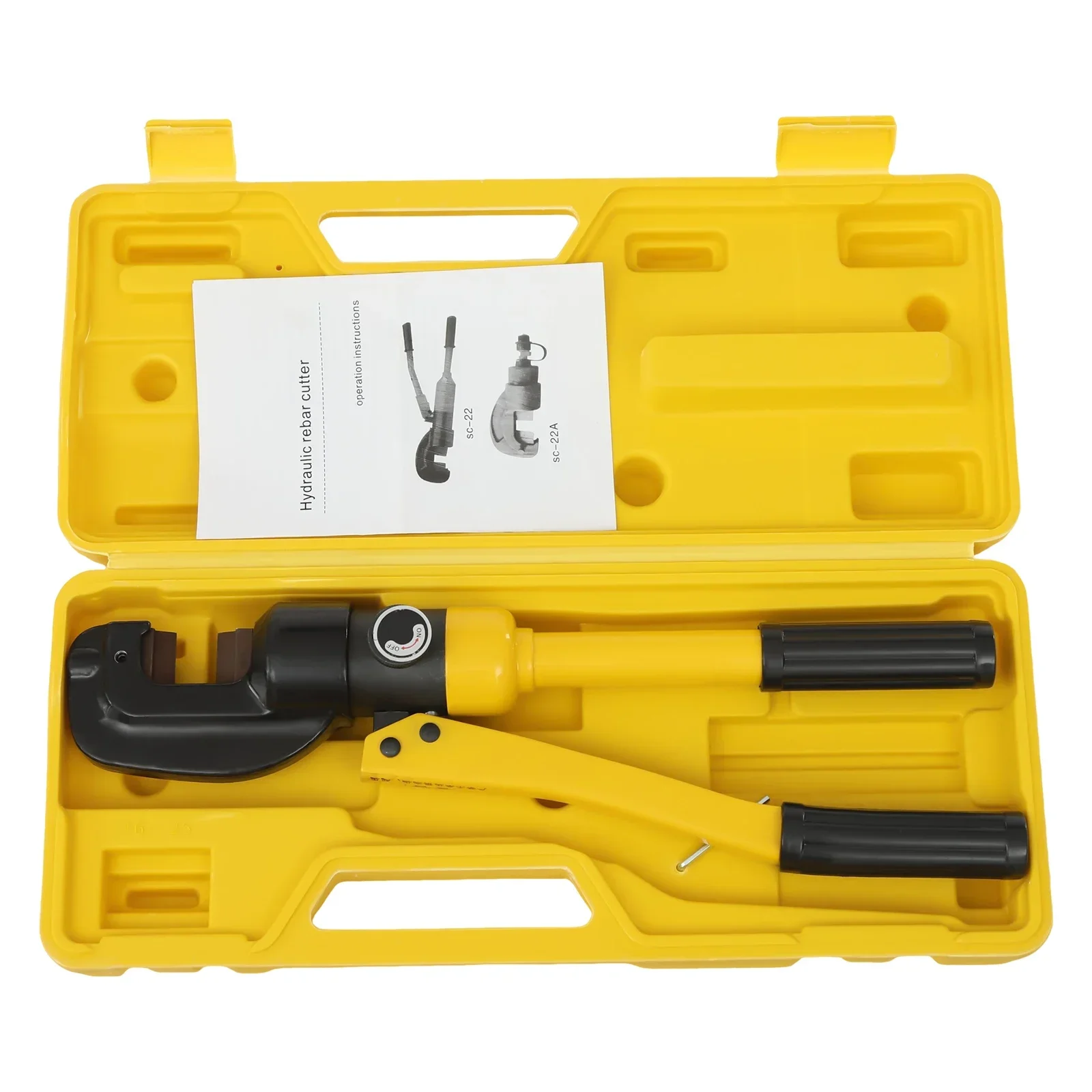 8T Hydraulic Rebar Cutter Steel Bolt Chain Cutting Tool Heavy Duty, Bolt Cutter 4mm to 16mm for Padlocks, Lock Cutter Non-Slip
8T Hydraulic Rebar Cutter Steel Bolt Chain Cutting Tool Heavy Duty, Bolt Cutter 4mm to 16mm for Padlocks, Lock Cutter Non-Slip