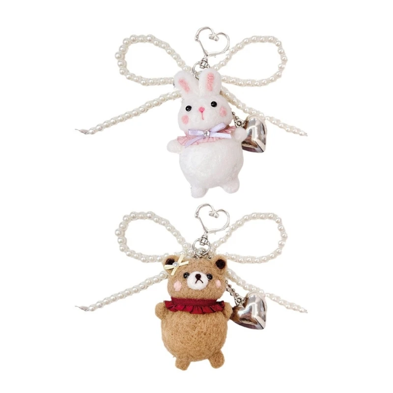 Rabbits/Bear Bowknot Keychain Lovely Decorations Keyring Ornament Backpack Handbag Charm Pendant Gift for Girls Women
Rabbits/Bear Bowknot Keychain Lovely Decorations Keyring Ornament Backpack Handbag Charm Pendant Gift for Girls Women