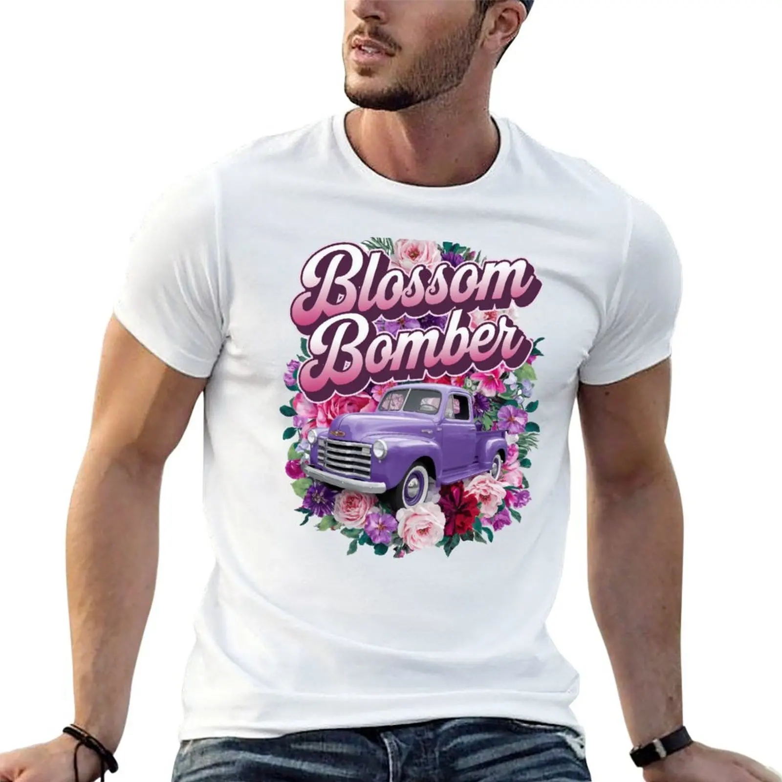 Flower truck - Blossom bomber T-Shirt t shirts for man cotton funny t shirt man designer man t shirt graphic T-shirt
Flower truck - Blossom bomber T-Shirt t shirts for man cotton funny t shirt man designer man t shirt graphic T-shirt