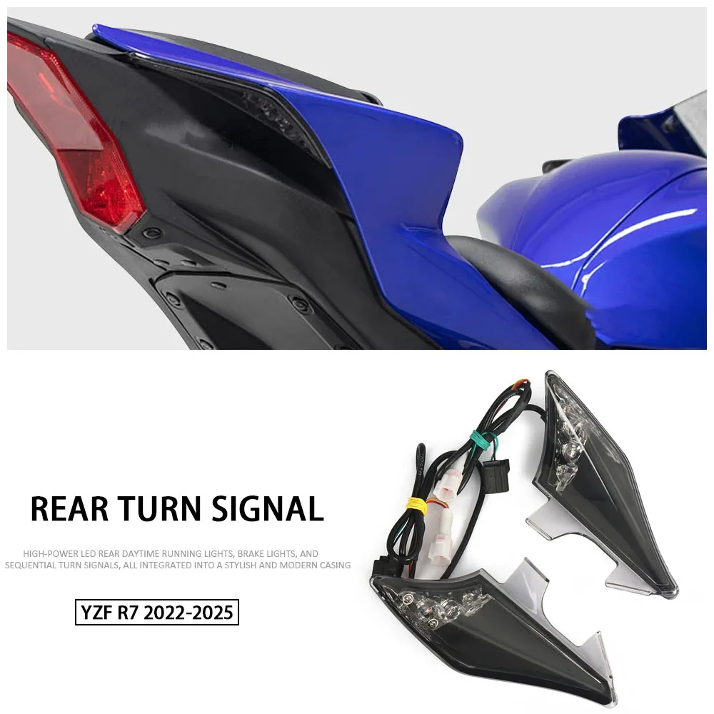 Motorcycle Accessories Rear LED Lights Brake Lamp For Yamaha YZF R7 YZFR7 YZF-R7 2022 2023 2024 2025 New Turn Signal Indicator
Motorcycle Accessories Rear LED Lights Brake Lamp For Yamaha YZF R7 YZFR7 YZF-R7 2022 2023 2024 2025 New Turn Signal Indicator