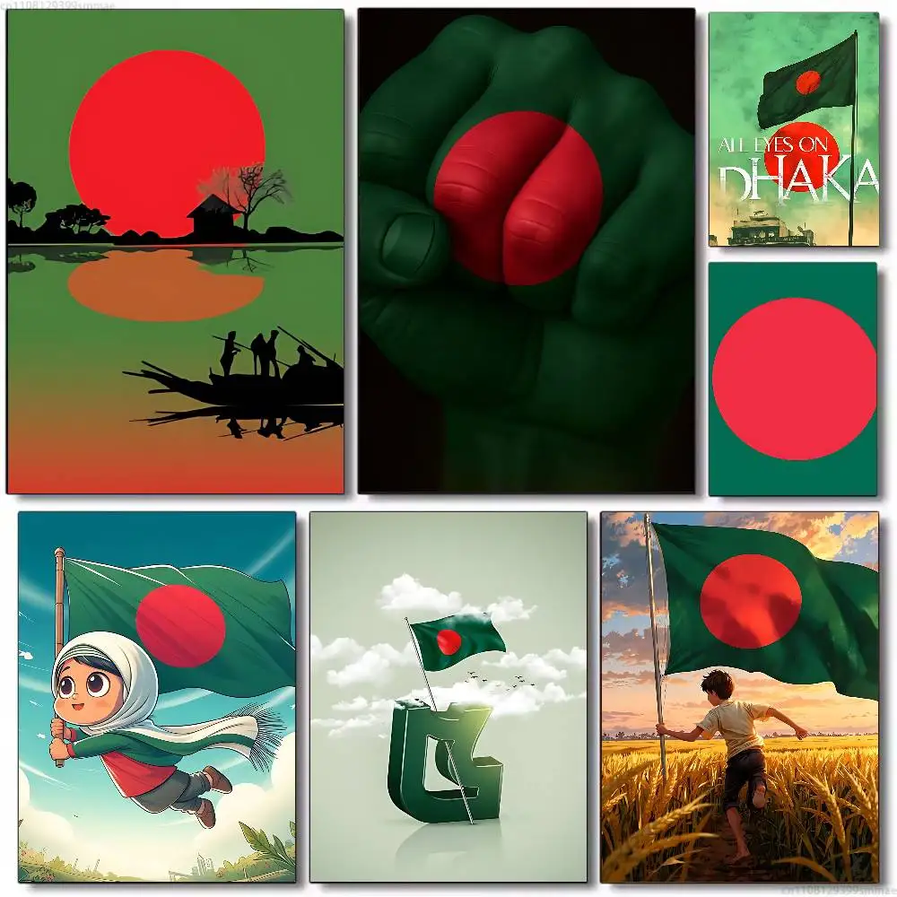 B-Bangladesh Flag Classic Wall Art, Canvas Print Poster, Suitable for Home, Living Room, Room Decoration Painting
B-Bangladesh Flag Classic Wall Art, Canvas Print Poster, Suitable for Home, Living Room, Room Decoration Painting