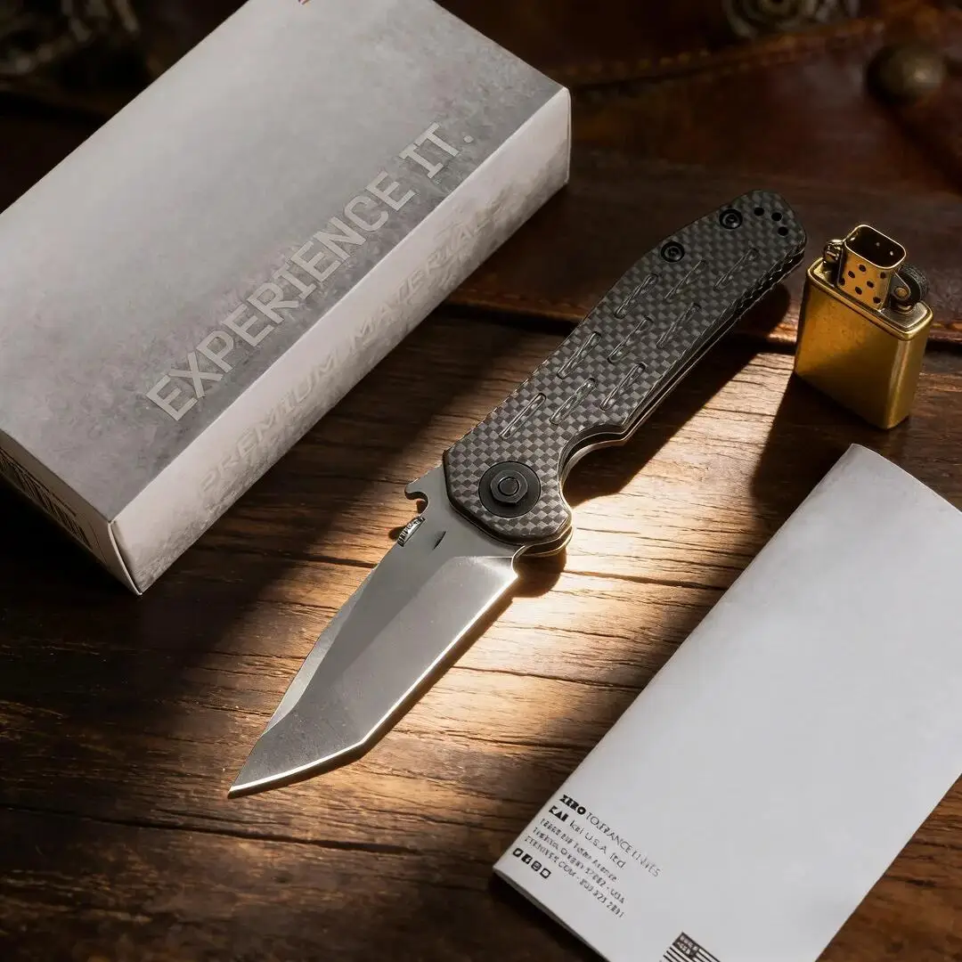 Liei's Store 0620CF Flipper Knife 3.62" CTS-204P Blade, Carbon Fiber Handles
Liei's Store 0620CF Flipper Knife 3.62" CTS-204P Blade, Carbon Fiber Handles