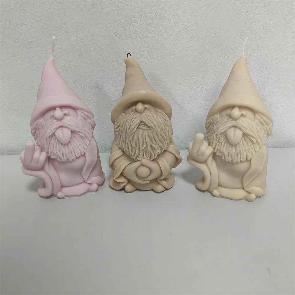 Christmas DIY Aromatherapy Candle Beard Elderly Soap Mold Disdainful Gesture Middle Finger Santa Claus Bee Wax Silicone Mold
Christmas DIY Aromatherapy Candle Beard Elderly Soap Mold Disdainful Gesture Middle Finger Santa Claus Bee Wax Silicone Mold