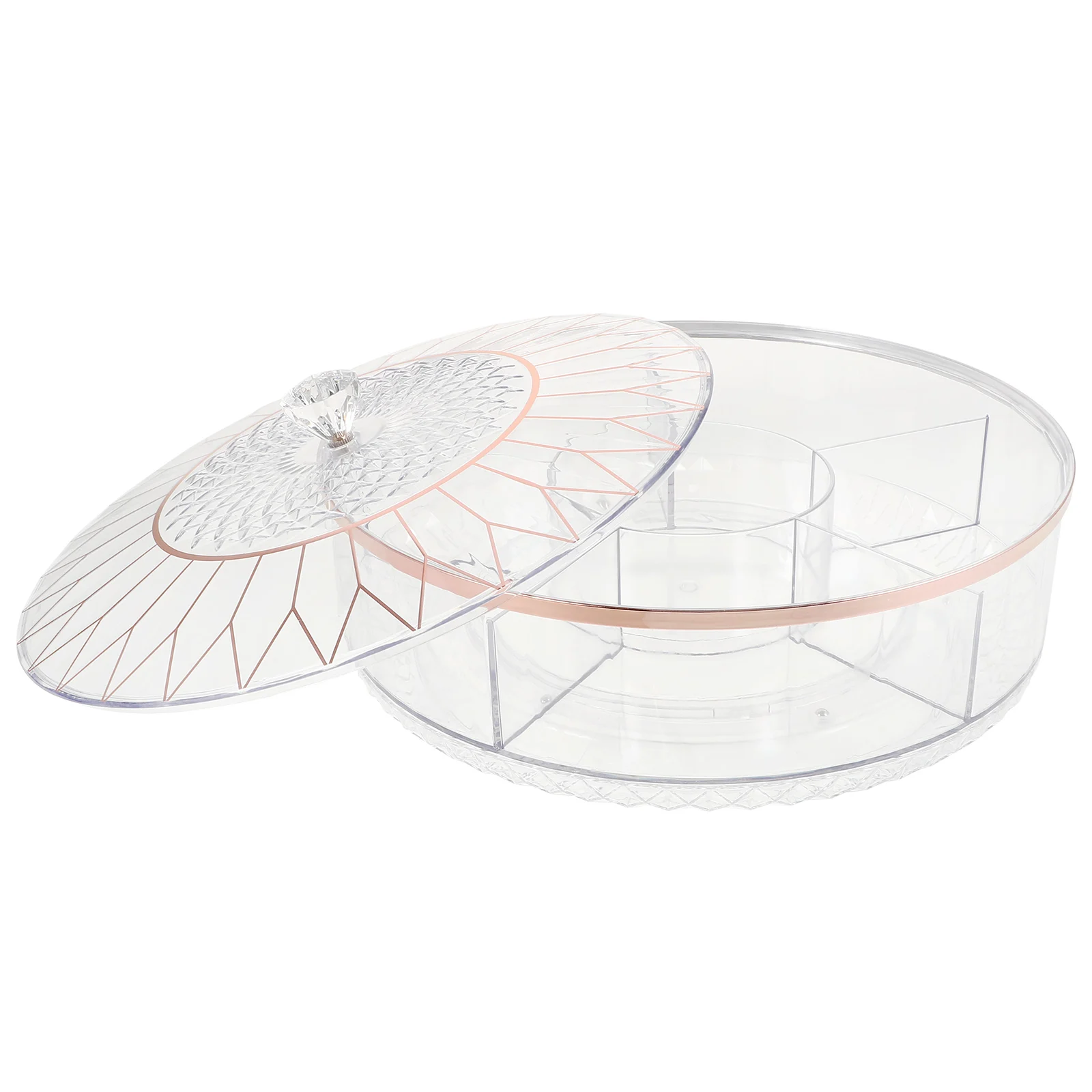 Fruit Dish Candy Box Storage Tray Plate PET Acrylic Home Use Desktop Snack Nut Display Transparent Single Layer Rotating
Fruit Dish Candy Box Storage Tray Plate PET Acrylic Home Use Desktop Snack Nut Display Transparent Single Layer Rotating