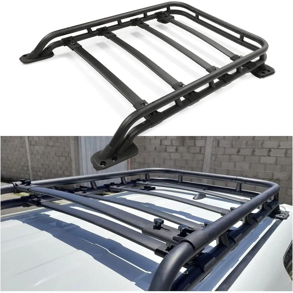 Sport Utility 4-Door Rooftop Cargo Rack Basket, Compatible with 2010-2023 Models, Black Powder Coated Extra Bars Included
Sport Utility 4-Door Rooftop Cargo Rack Basket, Compatible with 2010-2023 Models, Black Powder Coated Extra Bars Included