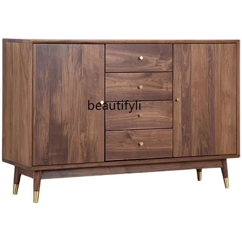 Solid Wood Storage Chest of Drawers Nordic Black Walnut Bedroom Chest of Drawers Storage Side Cabinet Light Luxury Shoe CabinetA
Solid Wood Storage Chest of Drawers Nordic Black Walnut Bedroom Chest of Drawers Storage Side Cabinet Light Luxury Shoe CabinetA