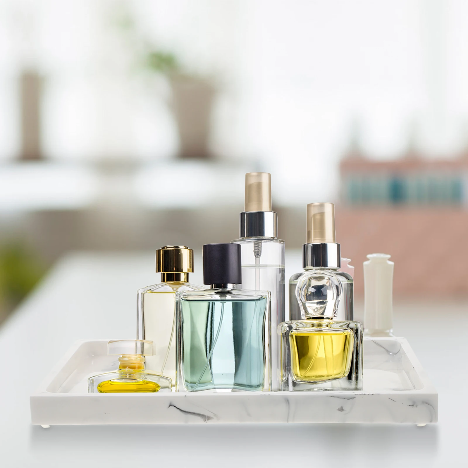 Vanity Trays Organizer Makeup Jewelry Bathroom Counter Organizers Countertop and Storage 
Vanity Trays Organizer Makeup Jewelry Bathroom Counter Organizers Countertop and Storage