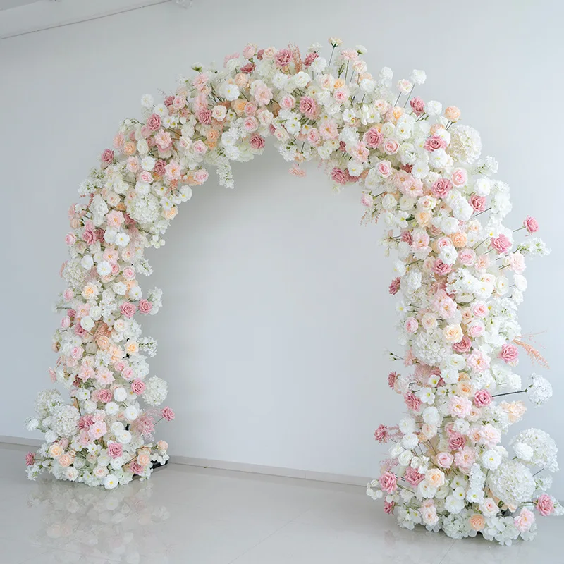 Sweet pink wedding finished fake flower arch set, photo background decoration simulation
Sweet pink wedding finished fake flower arch set, photo background decoration simulation