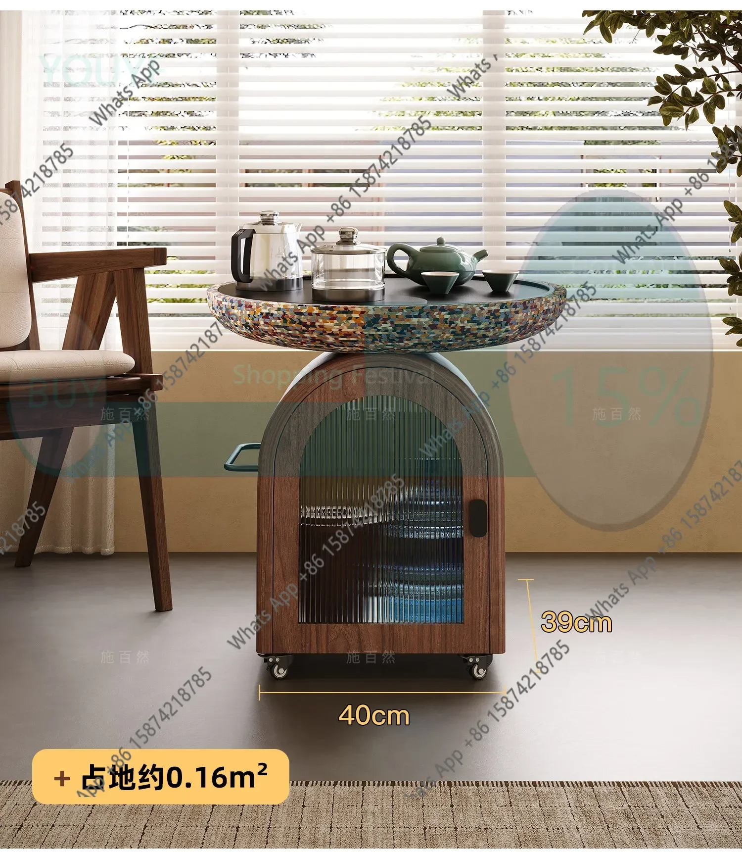 SW X2 Medieval Style Mobile Tea Table, Solid Wood Balcony, Tea Table, Small Tea Car, Side Table, Kettle Integrated
SW X2 Medieval Style Mobile Tea Table, Solid Wood Balcony, Tea Table, Small Tea Car, Side Table, Kettle Integrated