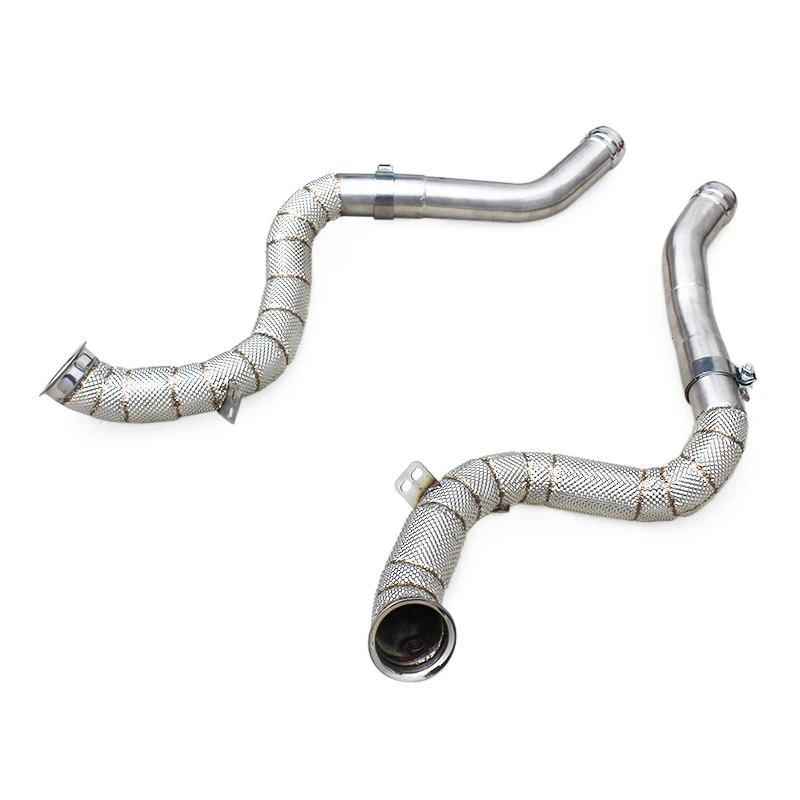 Custom Straight Header Downpipe for Mercedes-Benz C63/C63S AMG W205 4.0T 2015-2020 With Heat Shield SUS304 Free Flow Pipe
Custom Straight Header Downpipe for Mercedes-Benz C63/C63S AMG W205 4.0T 2015-2020 With Heat Shield SUS304 Free Flow Pipe