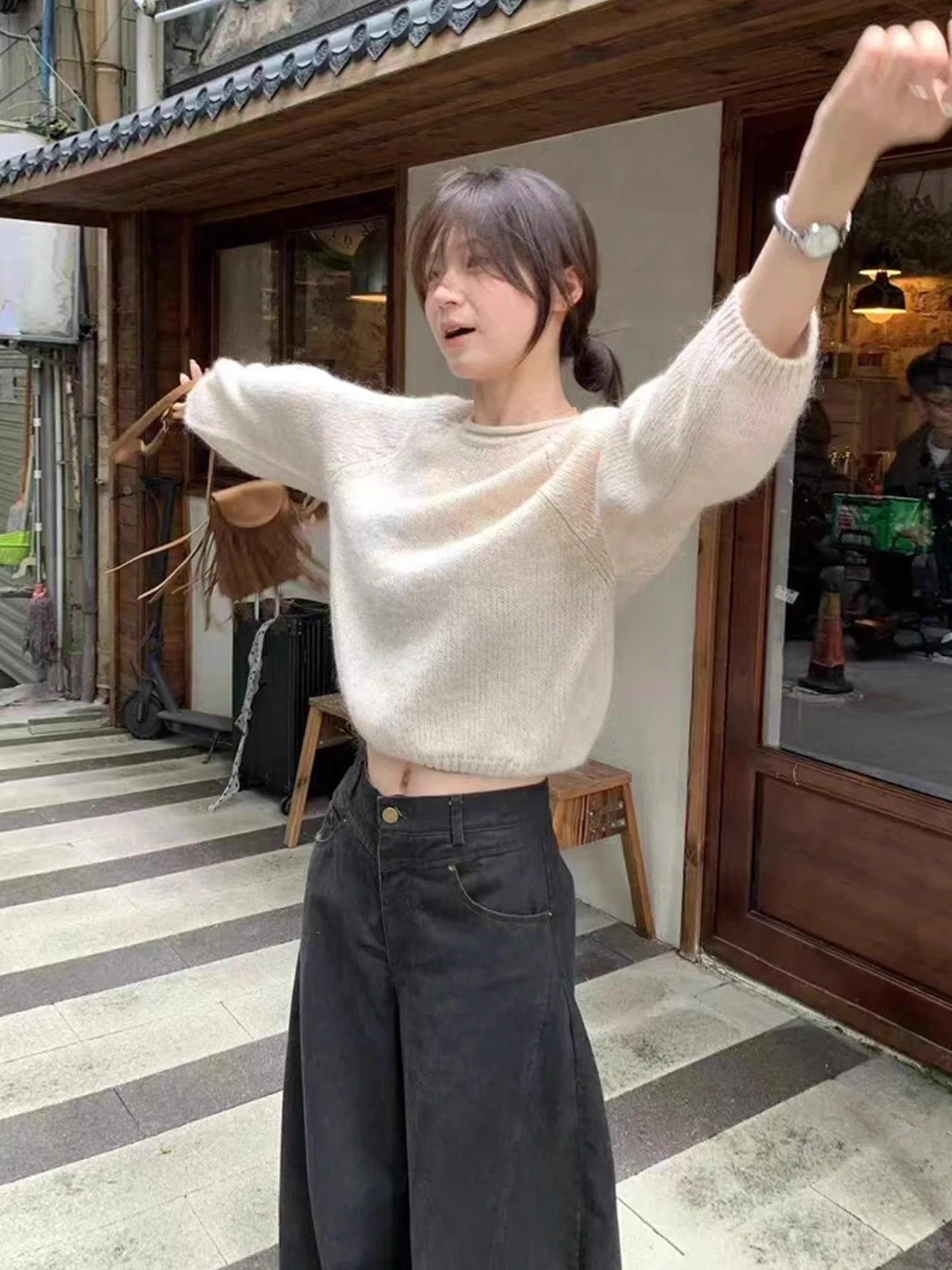 Ladies' Soft Lazy Sle Loose round Ne Knitted Sweater Autumn Winter New Design Trendy Outerwear Top Comfortable Polyester ...
Ladies' Soft Lazy Sle Loose round Ne Knitted Sweater Autumn Winter New Design Trendy Outerwear Top Comfortable Polyester ...