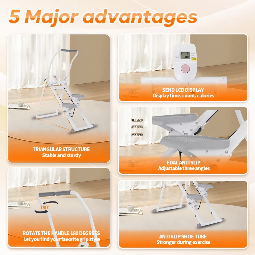 2026 Adjustable Armrest Pedal Height Folding Vertical Mountain Climber Machine
2026 Adjustable Armrest Pedal Height Folding Vertical Mountain Climber Machine
