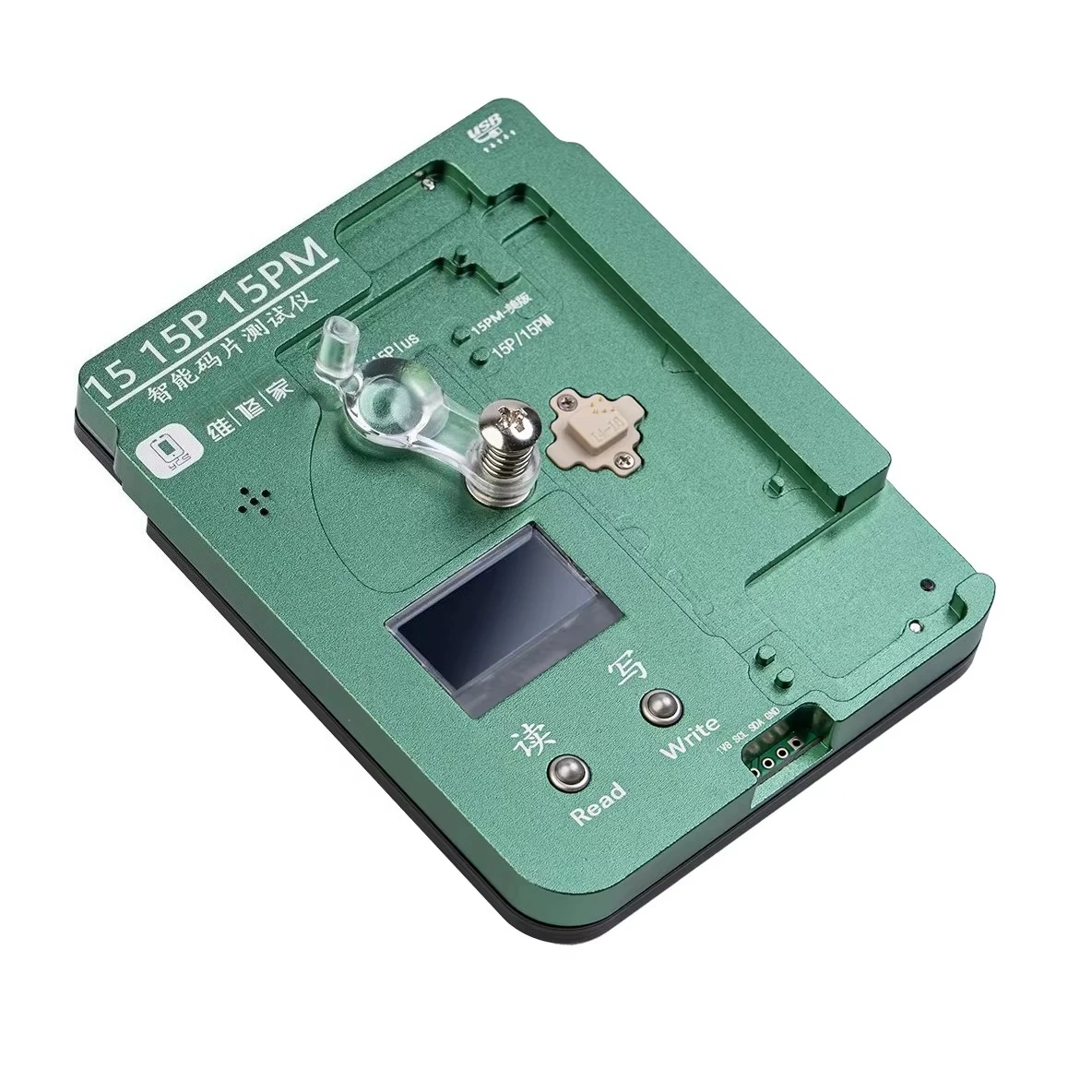 EEPROM Chip Programmer Baseband/Logic X-13 14 15 16 Professional Max Logic Repair Test Bench Phone Repair Tool
EEPROM Chip Programmer Baseband/Logic X-13 14 15 16 Professional Max Logic Repair Test Bench Phone Repair Tool