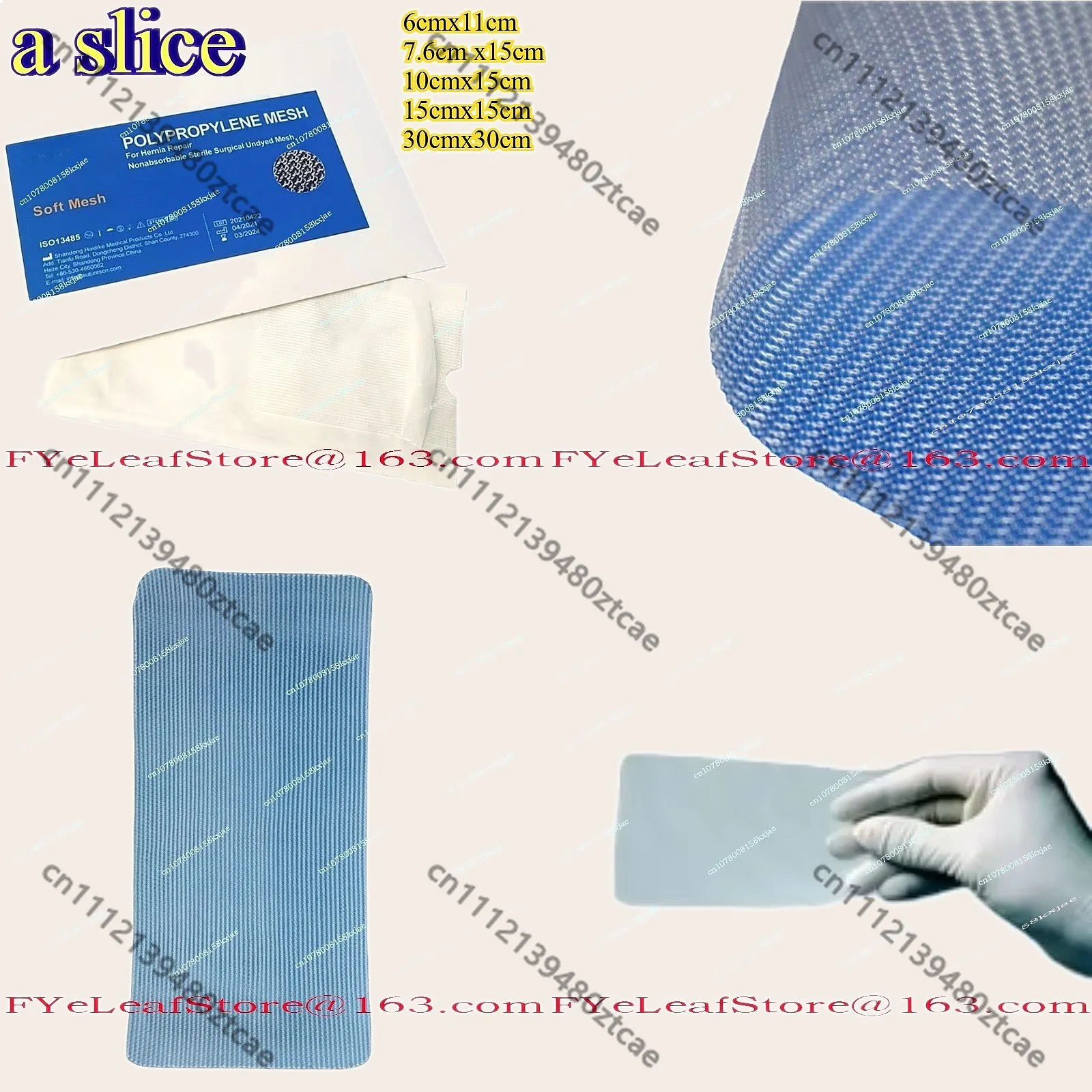Multiple specifications Lightweight Polypropylene Mesh Sterile Inguinal Hernia Repair
Multiple specifications Lightweight Polypropylene Mesh Sterile Inguinal Hernia Repair