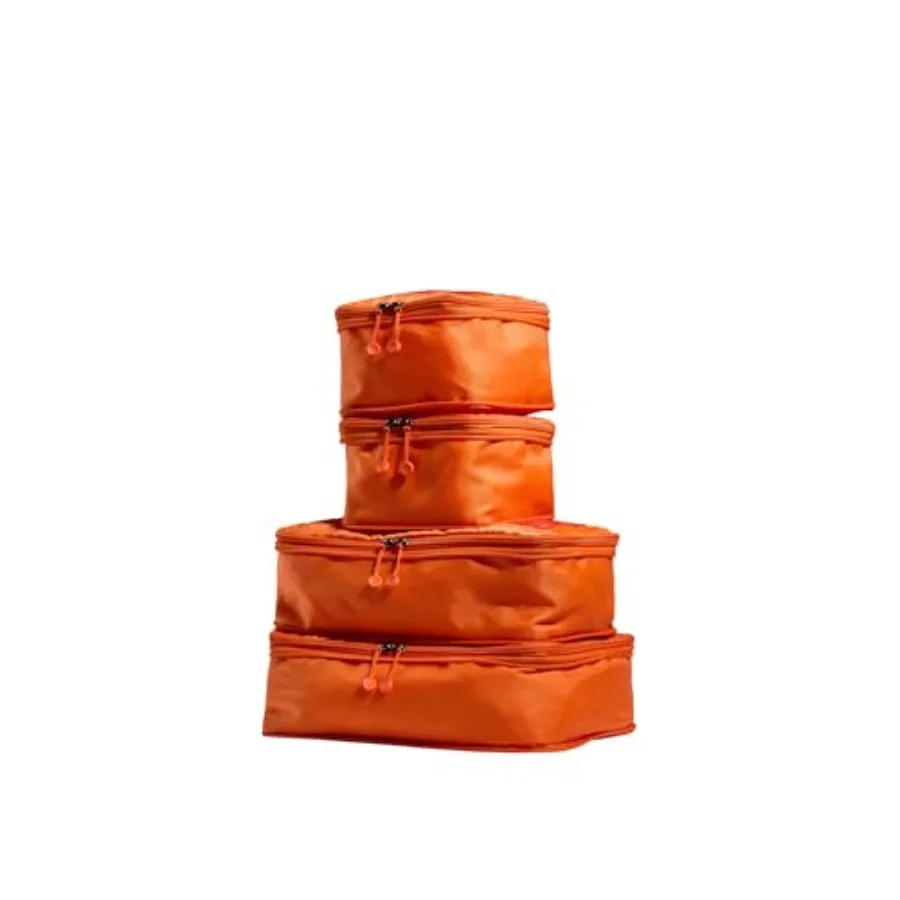 Travel compression packing cubes set of 4, nylon fabric, black, space-saving foldable luggage organiser for suitcases and bags
Travel compression packing cubes set of 4, nylon fabric, black, space-saving foldable luggage organiser for suitcases and bags