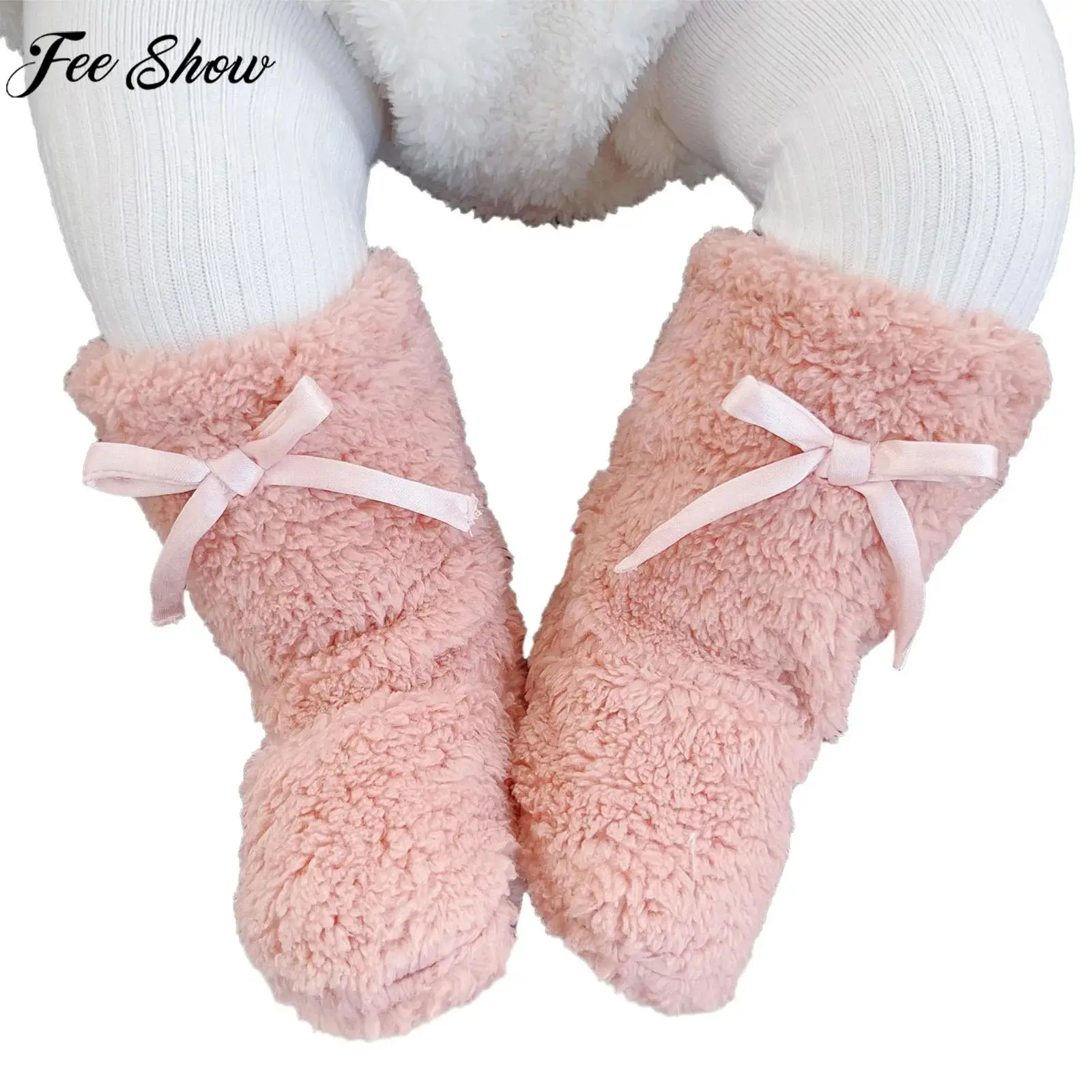 Теплые флисовые носки-тапочки с милым бантом для девочек, нескользящие, для фотосессий, дней рождения, праздников, аксессуары для костюмов
Теплые флисовые носки-тапочки с милым бантом для девочек, нескользящие, для фотосессий, дней рождения, праздников, аксессуары для костюмов