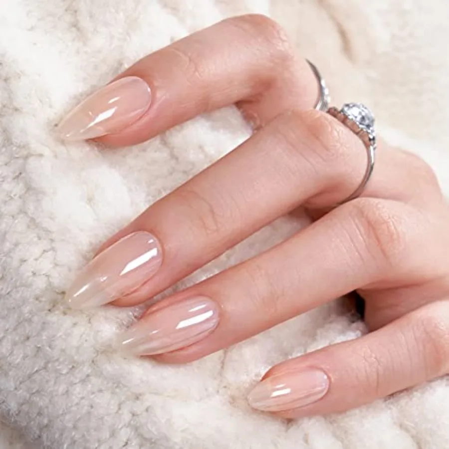 Press On Nails Medium Almond - Press on Nails Chrome Nails, Light Weight and Fit Perfectly Fake Nail with Nail Glue, Nude Glue
Press On Nails Medium Almond - Press on Nails Chrome Nails, Light Weight and Fit Perfectly Fake Nail with Nail Glue, Nude Glue