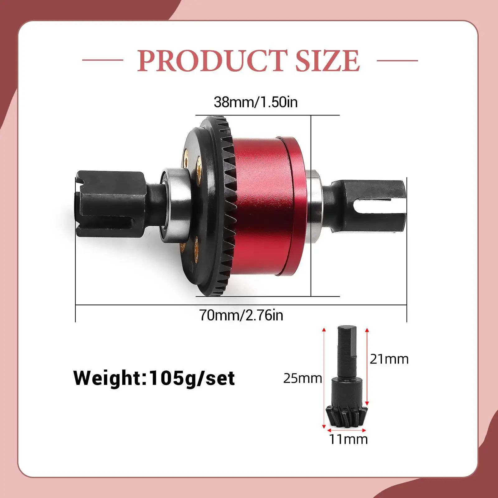 High Performance Split Differential Assembly Metal RC Car Parts Heavy Duty for RC Chassis Component
High Performance Split Differential Assembly Metal RC Car Parts Heavy Duty for RC Chassis Component