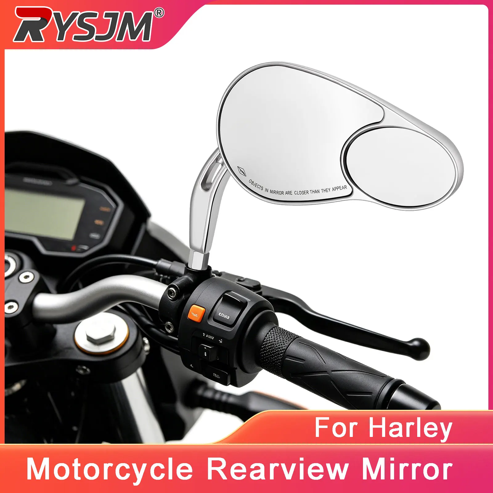 Motorcycle Rearview Mirror Double Sided Electroplated Mirror For Harley Split Type Rear View Mirror Motorcycle Accessories
Motorcycle Rearview Mirror Double Sided Electroplated Mirror For Harley Split Type Rear View Mirror Motorcycle Accessories
