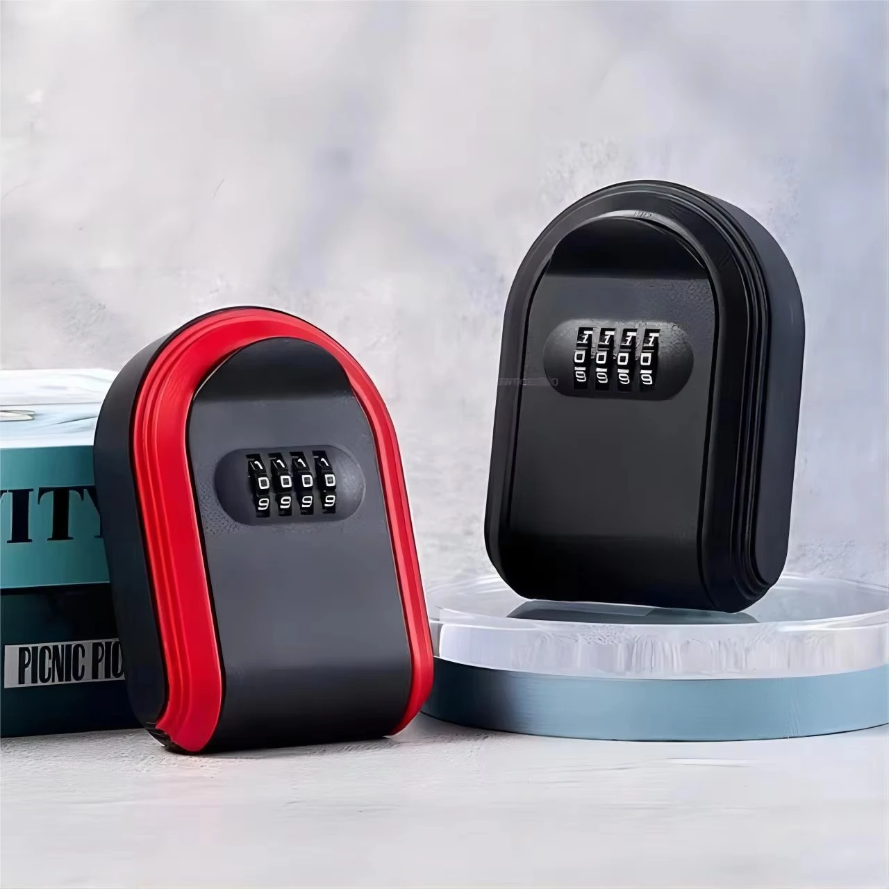 Plastic Key Safe Box Weatherproof Wall Mounted Key Lock Box 4 Digit Code Outdoor Key Security Storage Case For Home Office
Plastic Key Safe Box Weatherproof Wall Mounted Key Lock Box 4 Digit Code Outdoor Key Security Storage Case For Home Office