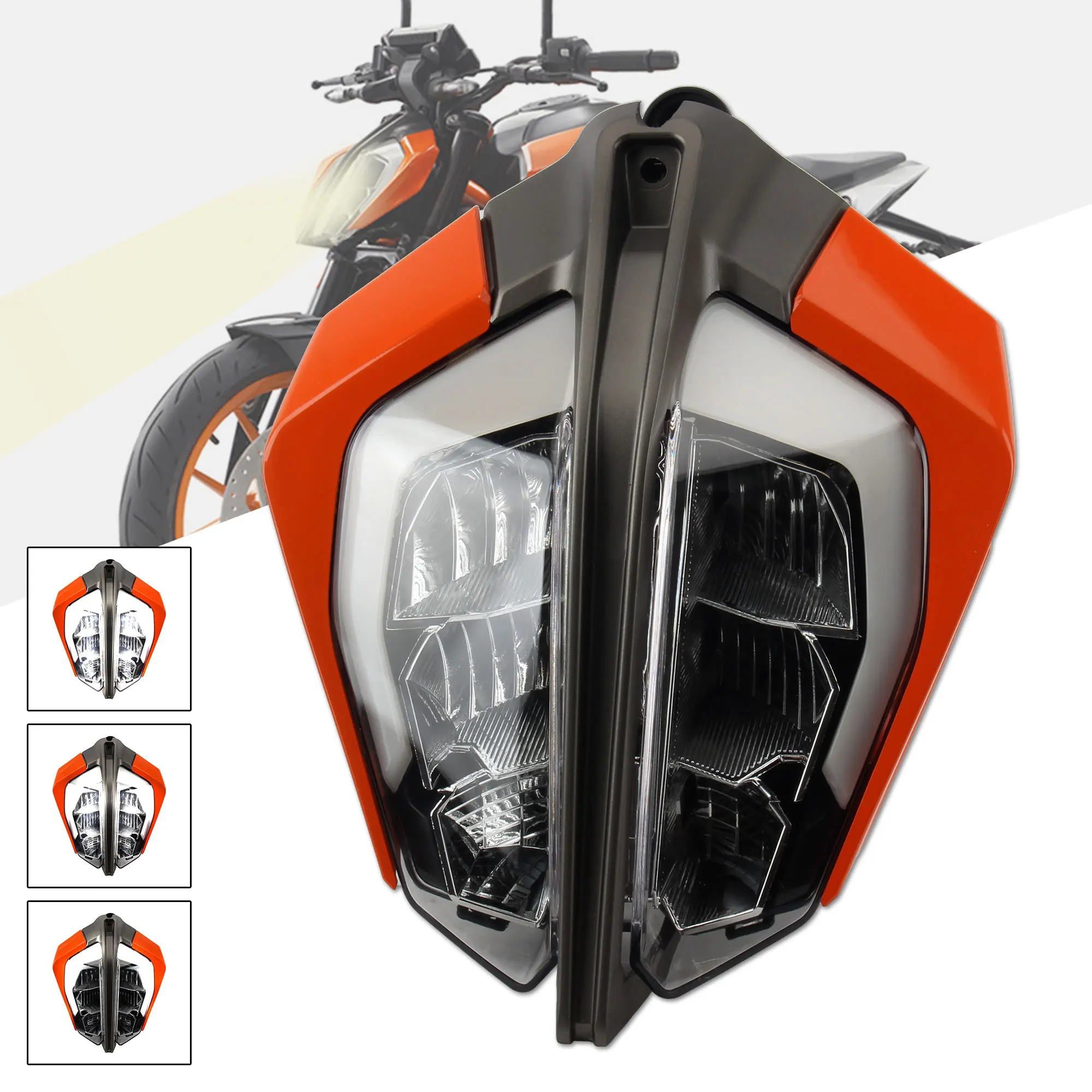 Мотоциклетная светодиодная фара, обтекатель панели для KTM DUKE 390 2017-2022, светодиодная фара в сборе, аксессуары для освещения мотоцикла
Мотоциклетная светодиодная фара, обтекатель панели для KTM DUKE 390 2017-2022, светодиодная фара в сборе, аксессуары для освещения мотоцикла