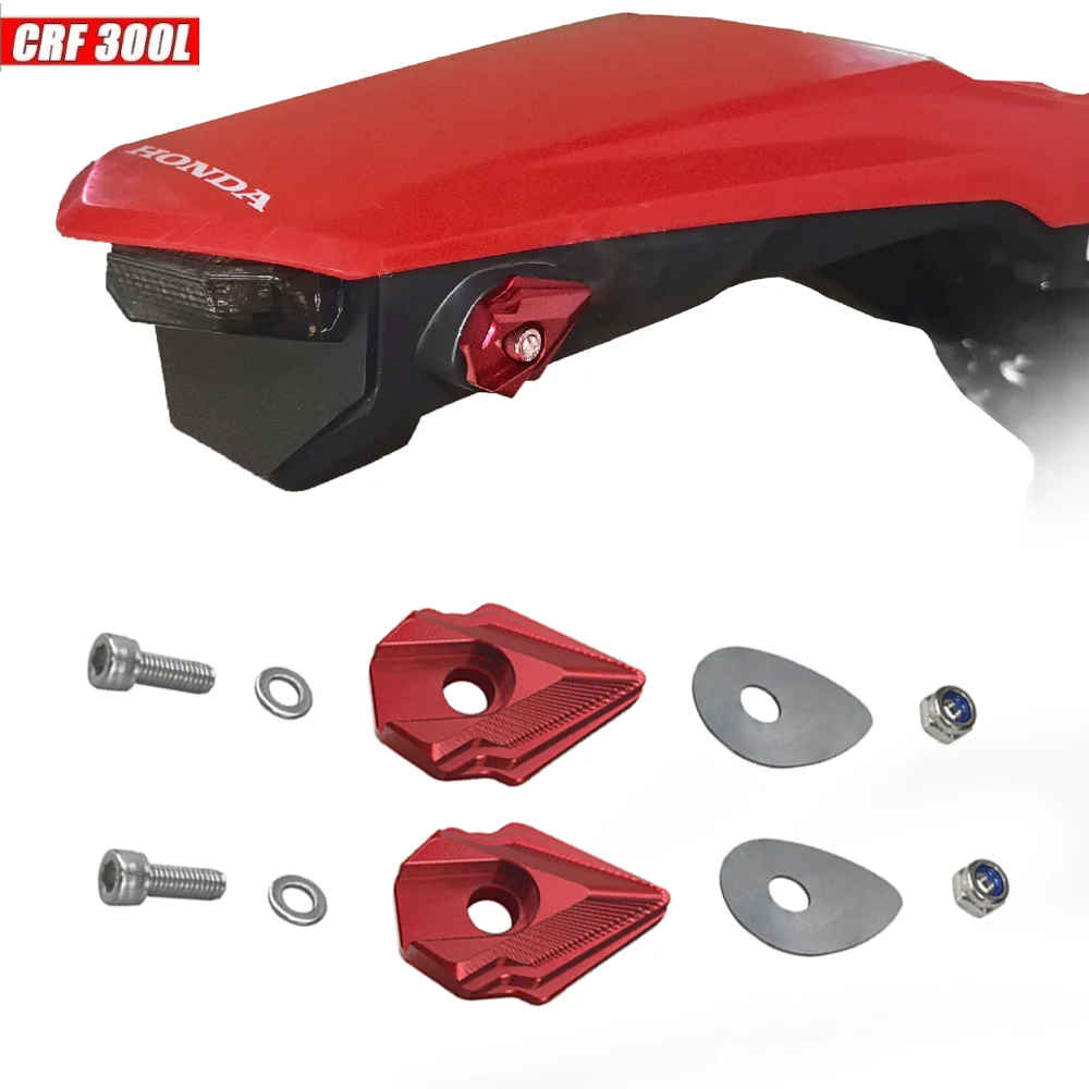 CRF300L CNC Turn Signals Indicator Adapter Spacers Decorative Cover for Honda CRF 300 L Off-road Motorcycle Modified Accessories
CRF300L CNC Turn Signals Indicator Adapter Spacers Decorative Cover for Honda CRF 300 L Off-road Motorcycle Modified Accessories