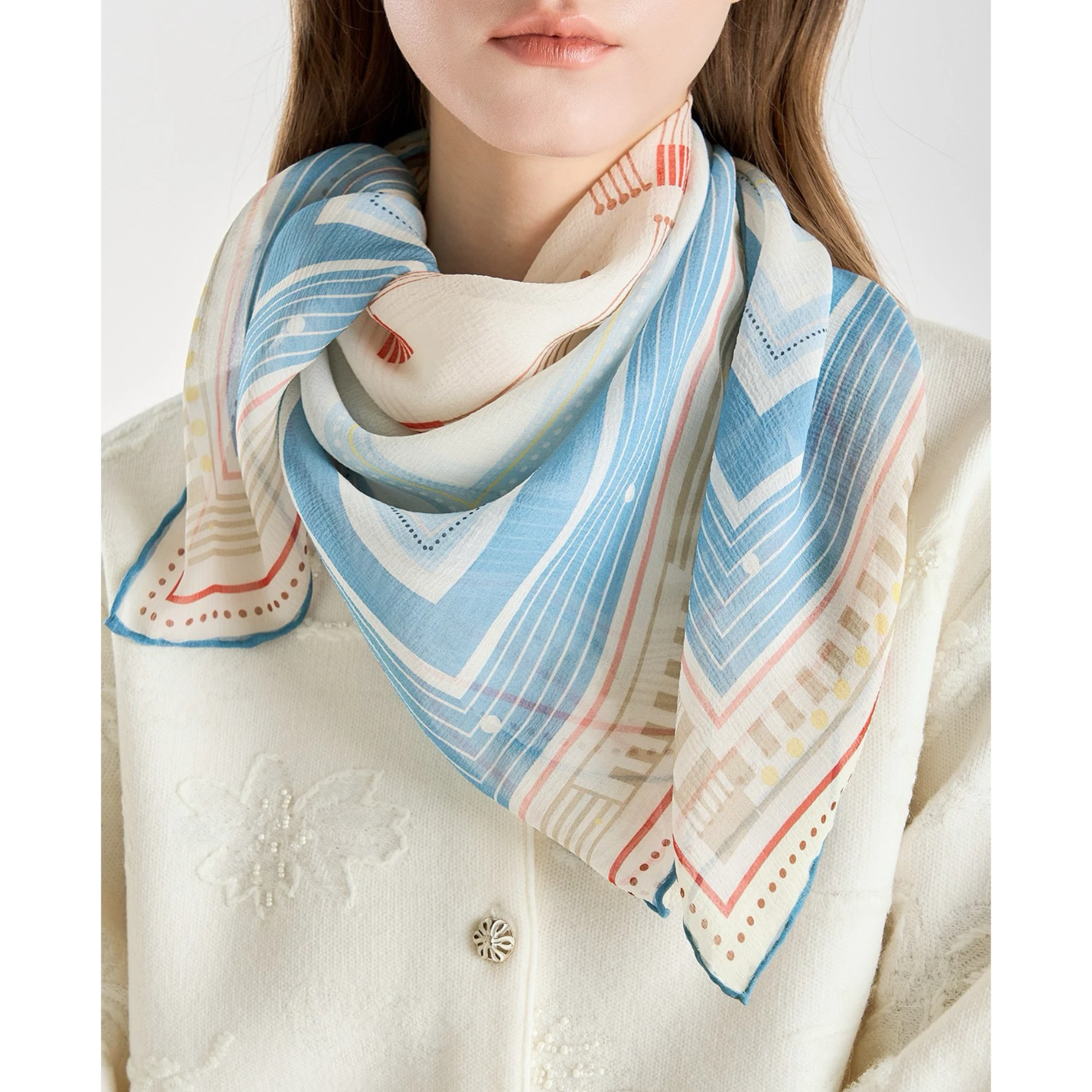 Lemon Cheese LAN26 Spring Versatile Letter Print Luxury Large Scarf Silk Scarf Alluring Pattern Pure Color Fashion Accessory
Lemon Cheese LAN26 Spring Versatile Letter Print Luxury Large Scarf Silk Scarf Alluring Pattern Pure Color Fashion Accessory