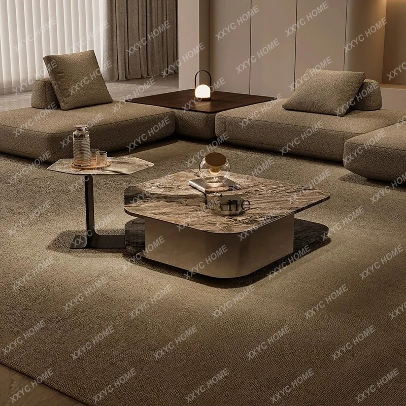 Artificial marble coffee table irregular special-shaped square combination modern simple light luxury living room
Artificial marble coffee table irregular special-shaped square combination modern simple light luxury living room