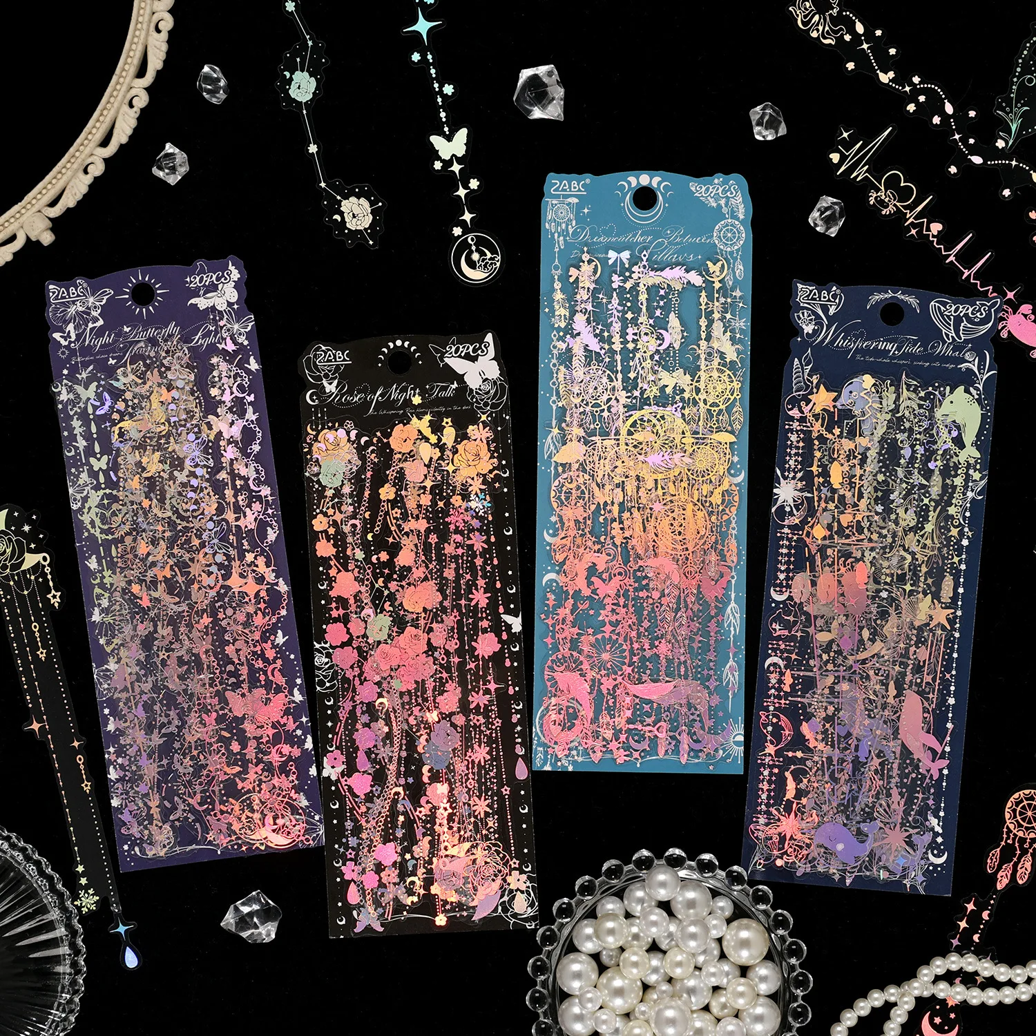 20 Pcs/pack Moonlight Tide Night Series PET Sticker Collage Scrapbooking Label Diy Diary Journal Planner
20 Pcs/pack Moonlight Tide Night Series PET Sticker Collage Scrapbooking Label Diy Diary Journal Planner