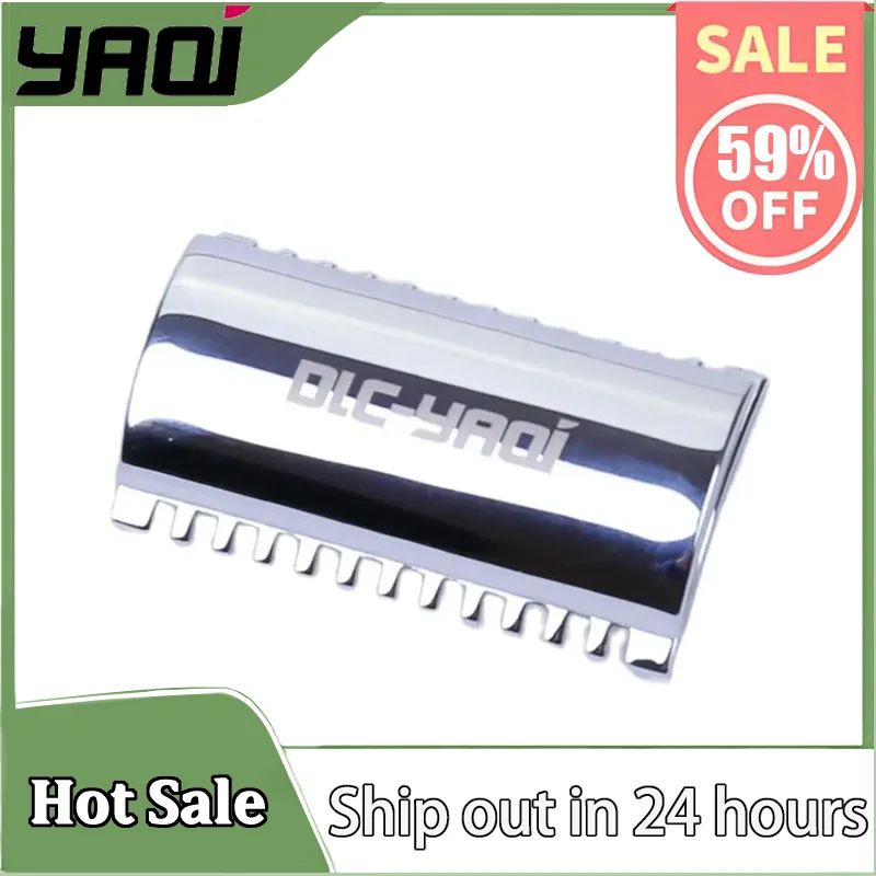 YAQI Chrome Color Open Comb Shaving Razor Head for mens - 0.20mm gap 21.8g Weight Portable for your daily use shaving tool
YAQI Chrome Color Open Comb Shaving Razor Head for mens - 0.20mm gap 21.8g Weight Portable for your daily use shaving tool