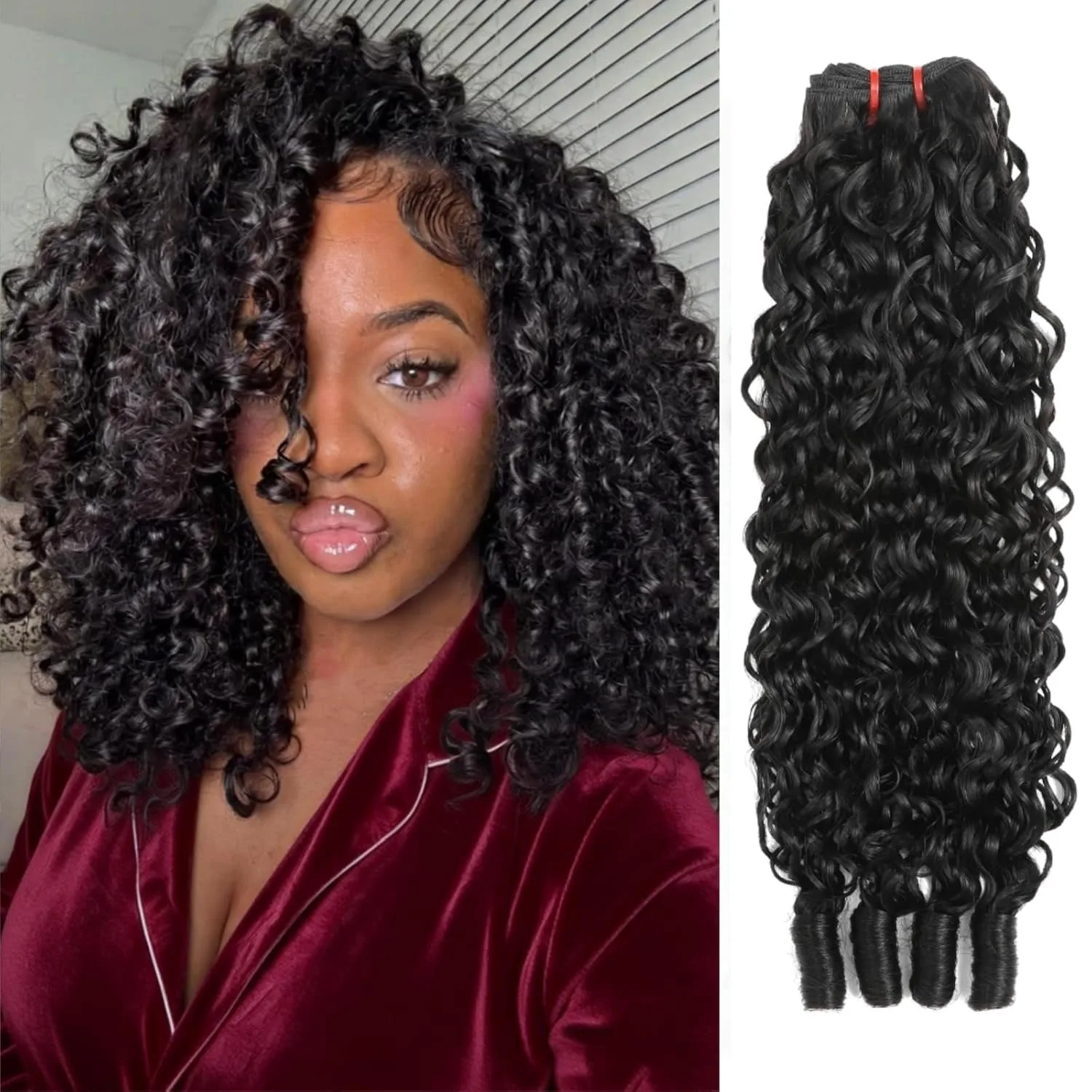 Burmese Curly Bundles Real Human Hair Extensions Wet and Wavy Hair Quick Weave for Women Water Wave with Spiral Curly End Hair
Burmese Curly Bundles Real Human Hair Extensions Wet and Wavy Hair Quick Weave for Women Water Wave with Spiral Curly End Hair