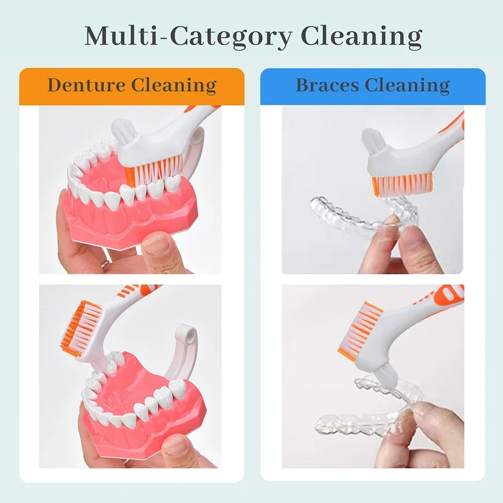 Denture Toothbrush Cleaning False Teeth Brush Double Non-Slip Brush Braces Descaling Brush Antibacterial Oral Cleaning Brush
Denture Toothbrush Cleaning False Teeth Brush Double Non-Slip Brush Braces Descaling Brush Antibacterial Oral Cleaning Brush