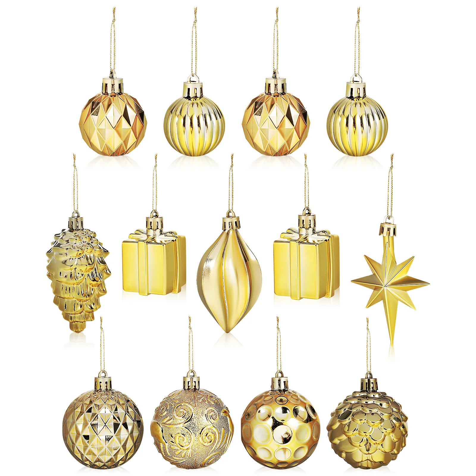 12Pcs Christmas Pendant Hanging Ornaments Lightweight Plastic Christmas Tree Decoration Indoor Xmas Tree Decor Holiday
12Pcs Christmas Pendant Hanging Ornaments Lightweight Plastic Christmas Tree Decoration Indoor Xmas Tree Decor Holiday