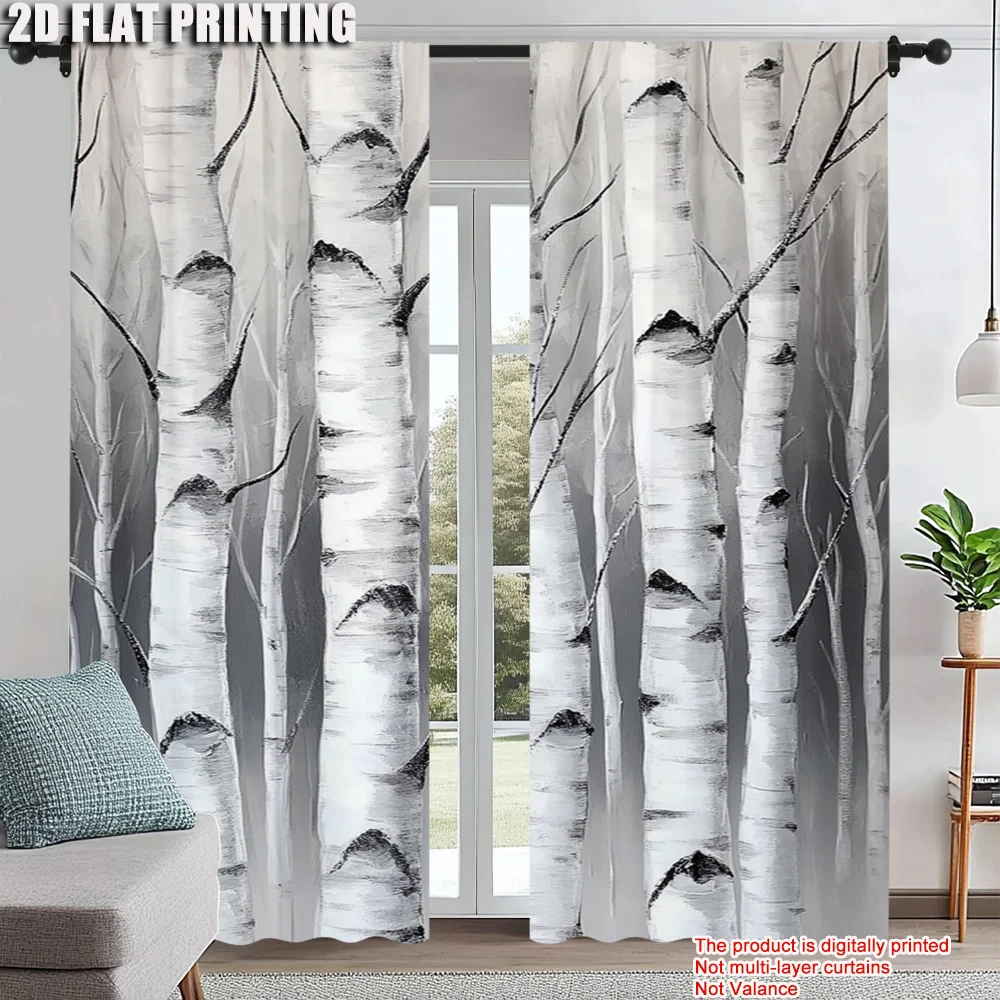 2Pcs Birch Forest Print Window Curtains Rod Pocket Design For Easy Hanging Perfect For Bedroom Living Room Office And Home
2Pcs Birch Forest Print Window Curtains Rod Pocket Design For Easy Hanging Perfect For Bedroom Living Room Office And Home