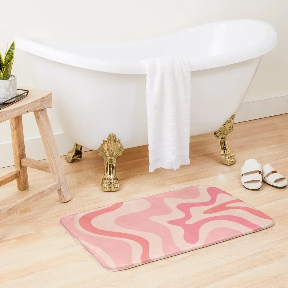 Liquid Swirl Retro Contemporary Abstract in Soft Blush Pink Bath Mat Carpets For Bathroom Bath Rugs Mat
Liquid Swirl Retro Contemporary Abstract in Soft Blush Pink Bath Mat Carpets For Bathroom Bath Rugs Mat