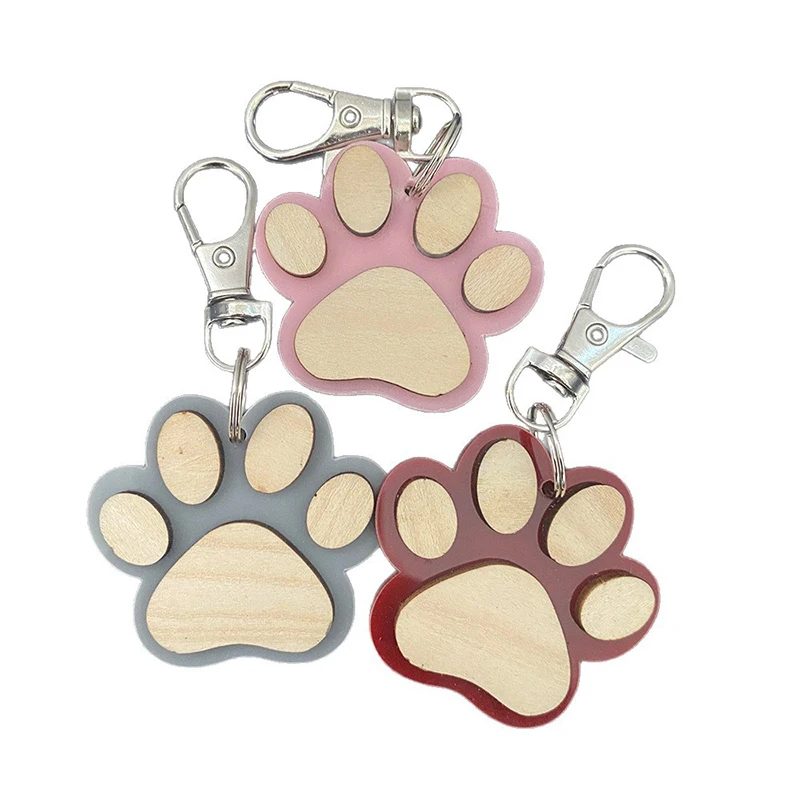 10pcs Keychain Wooden Claw Print Pendant Key Ring
10pcs Keychain Wooden Claw Print Pendant Key Ring