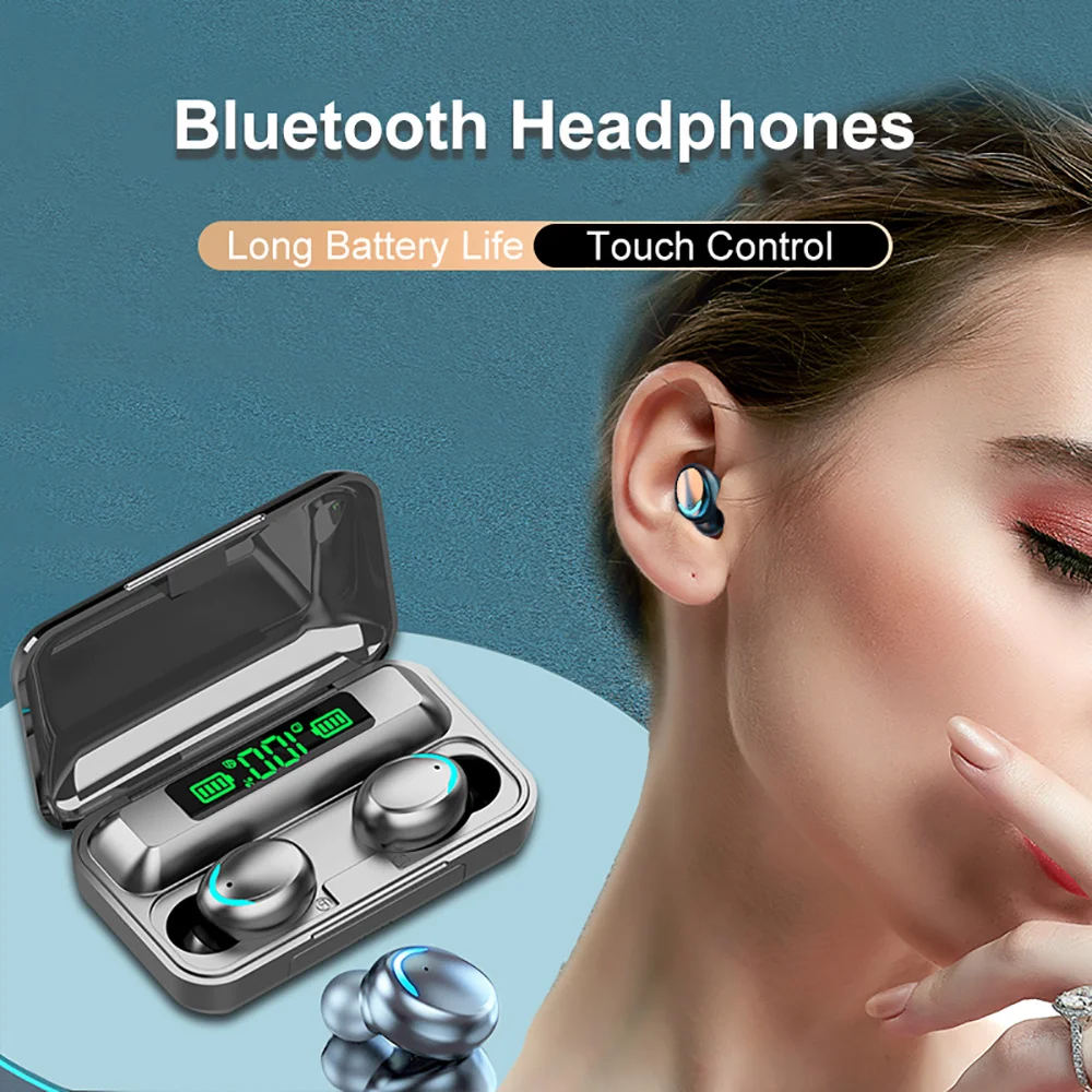 5.0 Headphone F9 Wireless Bluetooth TWS Waterproof Earbud Earphone with LED Digital Display Headset Large Capacity Charging Case
5.0 Headphone F9 Wireless Bluetooth TWS Waterproof Earbud Earphone with LED Digital Display Headset Large Capacity Charging Case