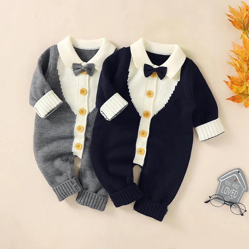 Baby Romper Knitted Solid Newborn Boy Girl Tie Jumpsuit Outfit Long Sleeve Autumn Toddler Infant Clothing Fashion Sling Playsuit
Baby Romper Knitted Solid Newborn Boy Girl Tie Jumpsuit Outfit Long Sleeve Autumn Toddler Infant Clothing Fashion Sling Playsuit