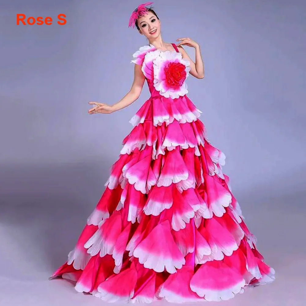 Новая юбка с большими лепестками, 180-360 градусов, 3 цвета, S, M, L, XL, испанское платье для фламенко, сценический костюм
Новая юбка с большими лепестками, 180-360 градусов, 3 цвета, S, M, L, XL, испанское платье для фламенко, сценический костюм